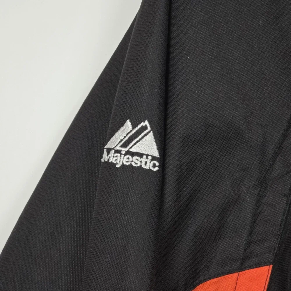 San Francisco Giants Majestic Authentic Jacket Men XL Convertible Sleeve 1/4 Zip